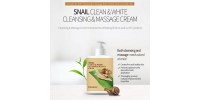 Deoproce Crème nettoyante et de massage à l'escargot 430ml